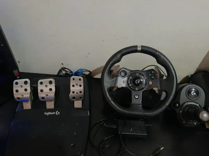 Logitech G920 volante+pedais+cambio em H