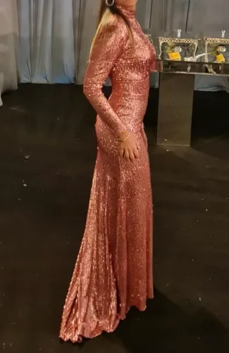Vestido festa paetê 
