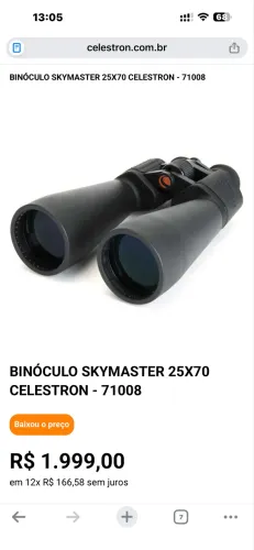 BINÓCULO SKYMASTER 15X70 CELESTRON 