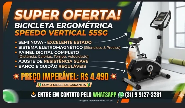 Bicicleta ergométrica Vertical 