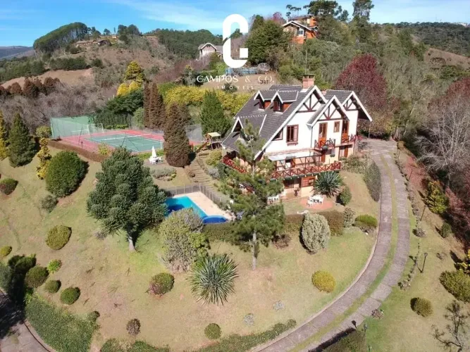 Casa com 5 suítes s à venda, 590 m² - Condomínio Gran Ville - Campos do Jordão/SP