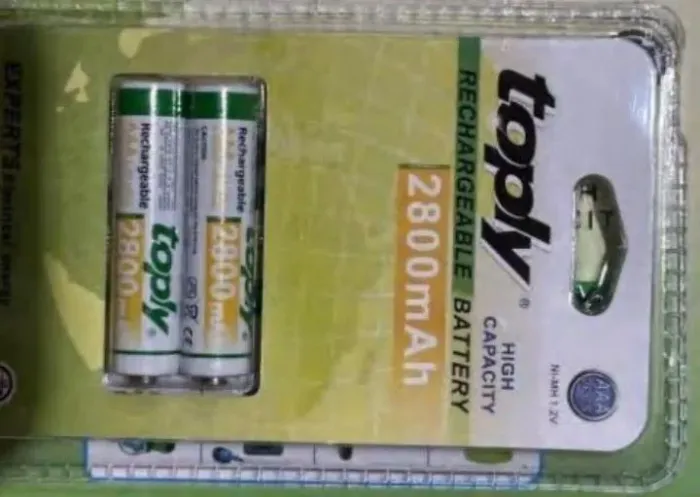 Pilhas palito recarregável AAA 