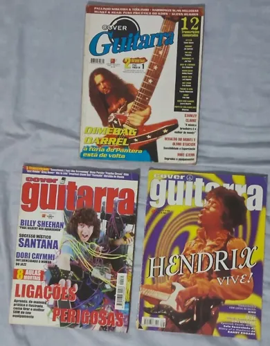 LOTE COVER GUITARRA 3 Edições Ótimo estado!
