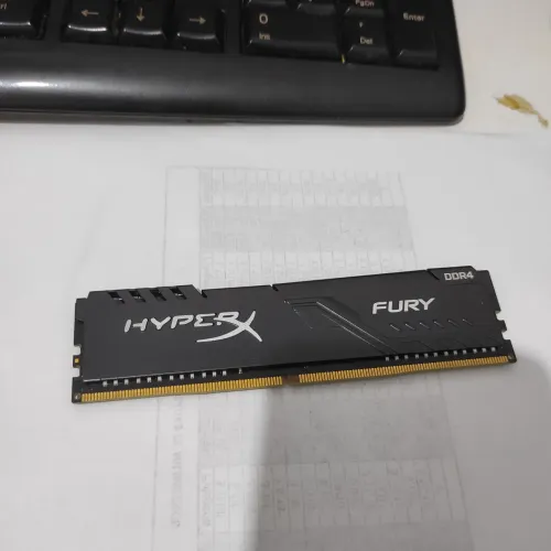 Memória Ram Fury 8gb Hyperx Ddr4 3200mhz Para Pc Gamer