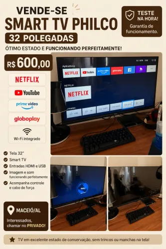 Smart tv Philco 32 polegadas