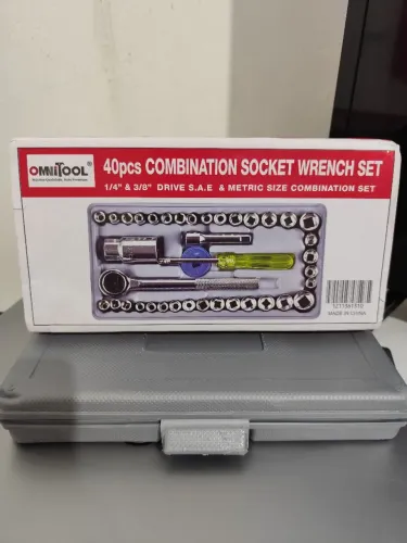 Kit de chave catraca com jogo de soquetes