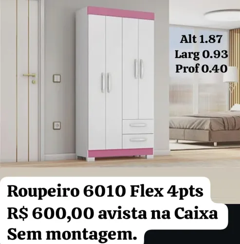 Roupeiro 6010 Flex 4pts novo na caixa