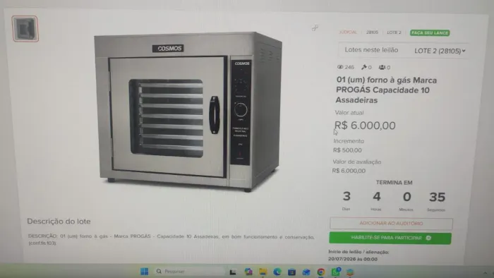 Forno de padaria