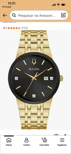 Relógio bulova original e novo