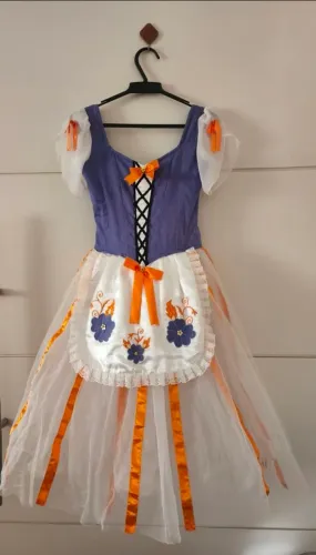 Vestido fantasia holandesa veste 12-14anos