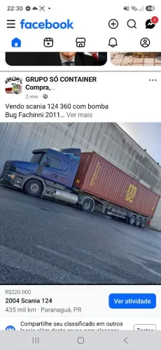 Vendo scania 124 360 engatado