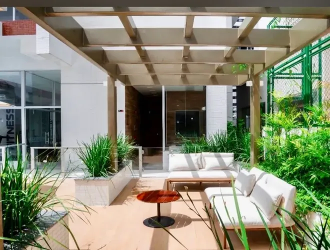64 m² 2 quartos, sendo 1 suíte 2 vagas de garagem