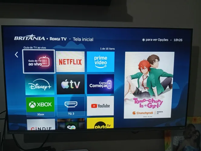 Vendo tv smart 40" Britânia ainda na garantia com nota fiscal