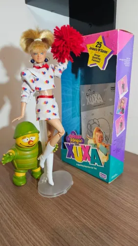 Boneca Xuxa Xuxinha da Mimo com Praga anos 1980 vintage