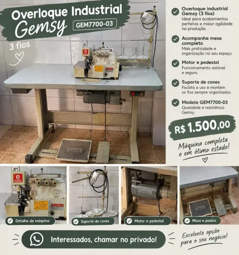 Máquinas de costura 