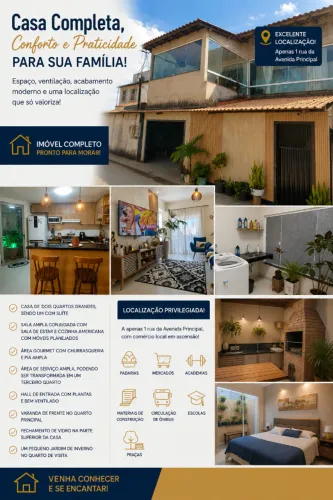 Casa em Barramares, Vila Velha, 02 quartos, um com suíte ambos com móveis planejados!