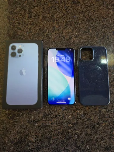 Celular Apple - iPhone 13 Pro Max 256gb - Azul claro, impecável e saúde da bateria 88%