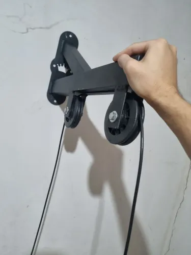 Polia de parede para musculação
