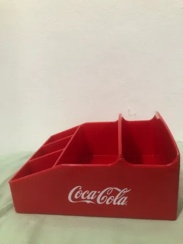 Porta guardanapo e sachês coca- cola( novo)