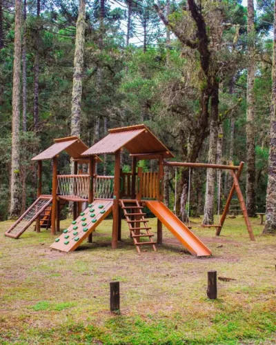 Playground de tora de eucalipto padrão elevado madeira tratada, 15 anos no tempo 