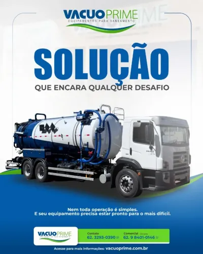 CAMINHÃO COMBINADO VÁCUO PRIME 18M³ | VW 24.280 | HIDROJATO + VÁCUO