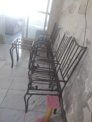 CONJUNTO DE CADEIRAS DE FERRO para área ou jardim