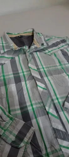 Camisa xadrez manga longa