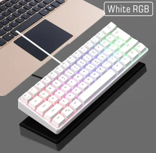 Teclado USB De 61 Teclas RGB Luminous Mini 60 %