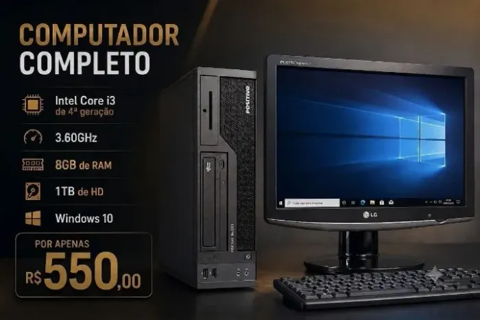 Computador Completo INTEL CORE I3 4° 