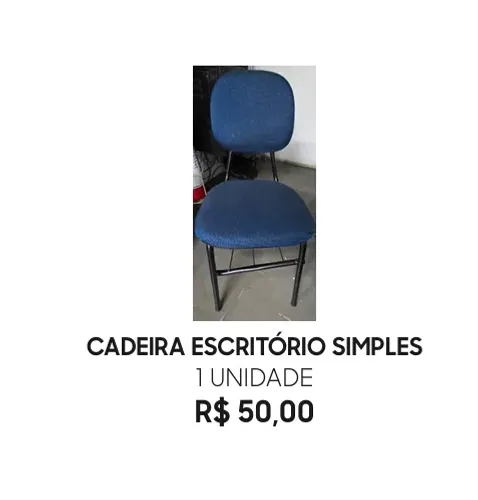 CADEIRA ESCRITÓRIO SIMPLES 1 UND