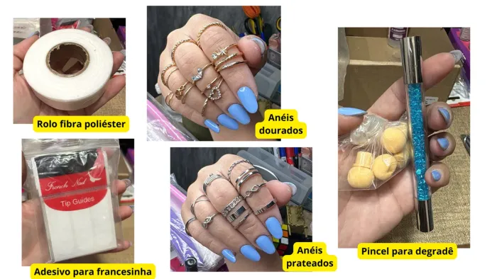 Kit para alongamento unhas