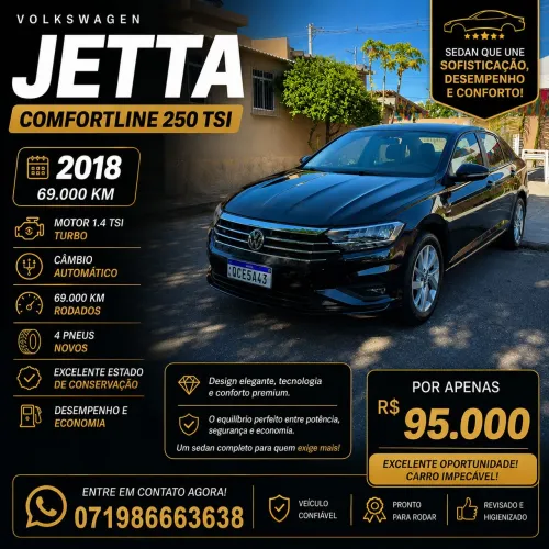 Volkswagen Jetta Comfort. 250 TSI 1.4 Flex 16V Aut. 2018