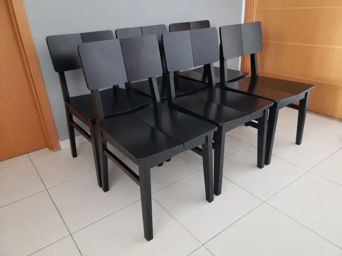 Conjunto com 6 cadeiras modelo duo mobly