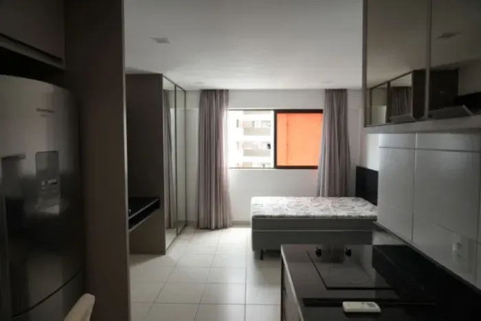Flat Mobiliado para Locação em Boa Viagem | 27m² | Vista para o Mar | R$ 3.000