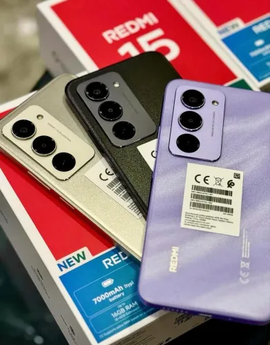 Celular Redmi 15 128/06-Prata Roxo Preto Lacrado 