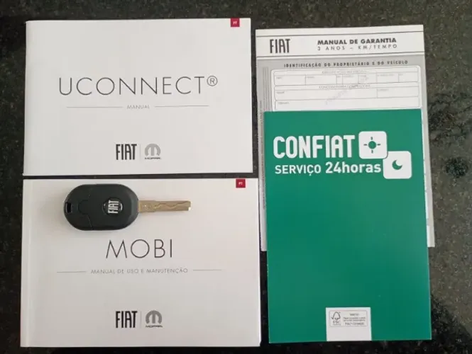Manual e Chave Reserva Fiat Mobi 2021
