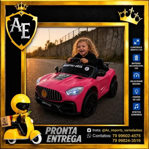 Carro elétrico infantil menina