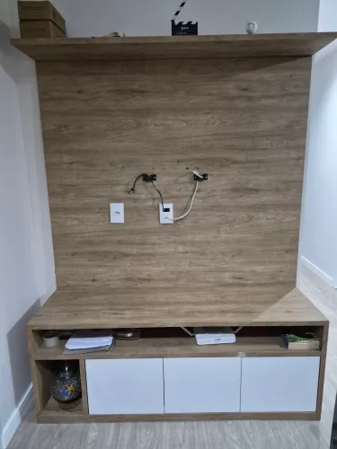 Rack com painel planejado