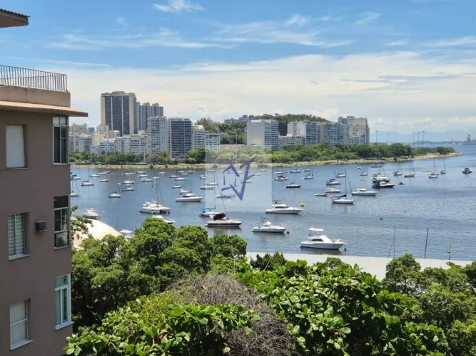 Apartamento em Botafogo com Vista p/ o Mar e a Montanha 3 Quartos 1 Suíte 1 vaga