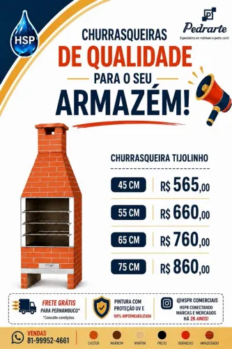 CHURRASQUEIRAS PRE-MOLDADAS PMG