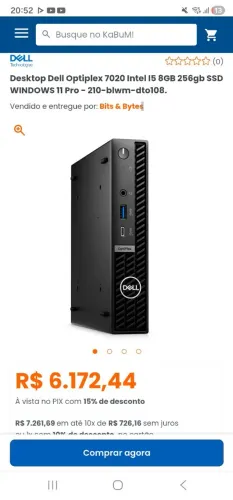 Dell optiplex 7020 i5 1400t 8gb ddr5 5600mhz 