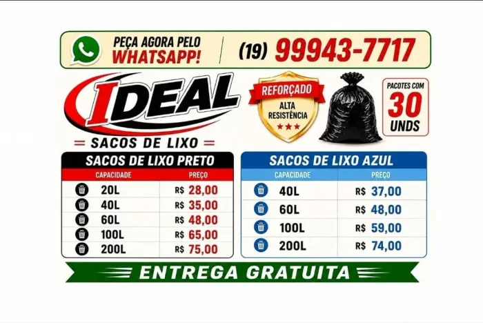 SACOS DE LIXO REFORÇADO
