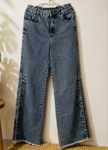 Calça jeans wid leg