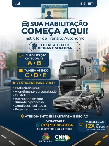 Instrutor de trânsito autônomo licenciado pelo Detran e Senatran