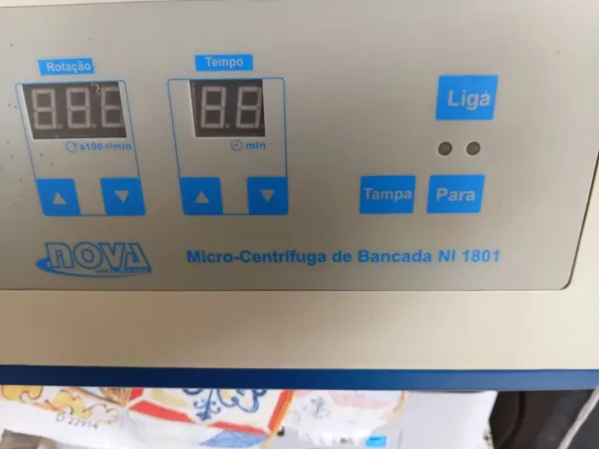 Micro centrífuga de banca digital nova 1801