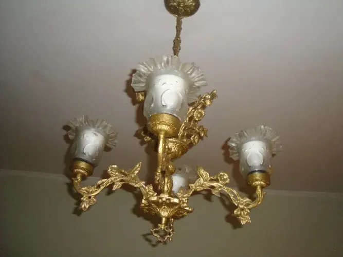 Lustre pendente 4 Tulipas