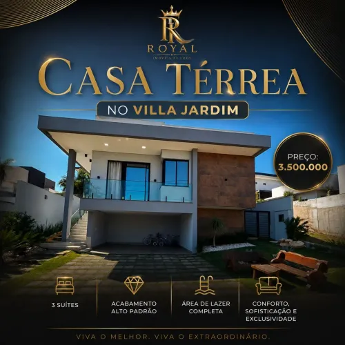 CASA TÉRREA NO VILLA JARDIM