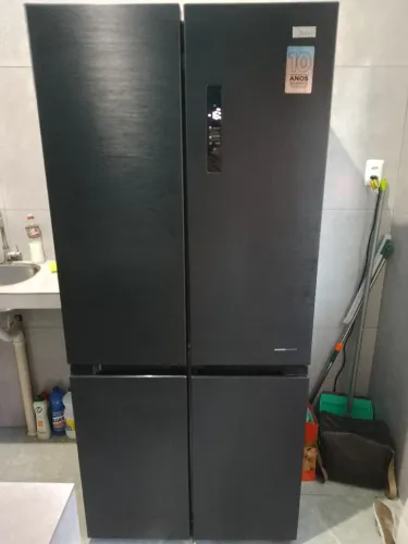 Refrigerador French Door Inverterquattro 482l cinza Midea
