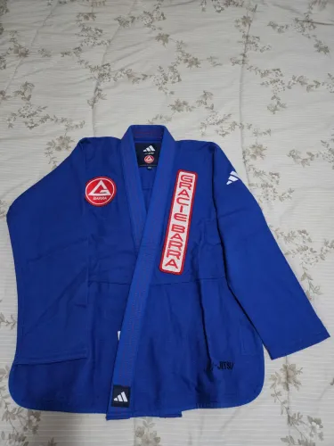 Kimono Adidas Azul Gracie Barra F3