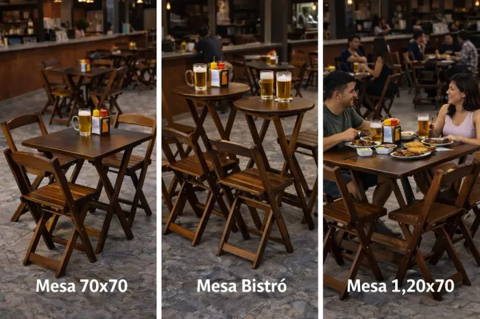 JOGOS DE MESAS DOBRÁVEIS - Ideal para comércio e revenda
